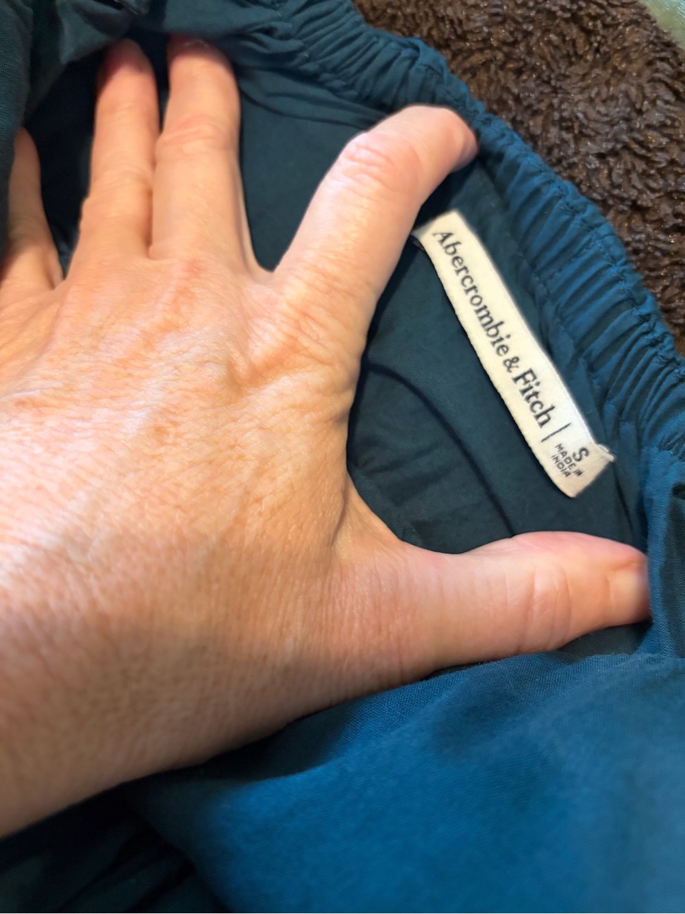 Abercrombie and Fitch Dark Teal Spaghetti-Strap Maxi Dress #1353 - Picture 9 of 9